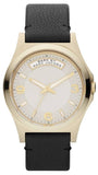 Marc Jacobs Baby Dave Gold Dial Black Leather Strap Watch for Women - MBM1264 Buy Now By Marc Jacobs