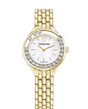 Swarovski Lovely Crystals White Dial Gold Steel Strap Watch for Women - 5242895 Buy Now By Swarovski