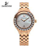 Swarovski Lovely Crystals Mother of Pearl Dial Rose Gold Steel Strap Watch for Women - 5261496 Buy Now By Swarovski