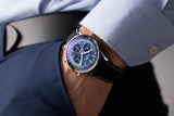 Breitling Navitimer B01 Chronograph 41 Blue Dial Black Leather Strap Watch for Men - AB0139241C1P1 Buy Now By Breitling
