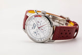 Breitling Top Time B01 Ford Thunderbird White Dial Red Leather Strap Watch for Men - AB01766A1A1X1 Buy Now By Breitling