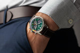 Breitling Top Time B01 Ford Mustang Green Dial Brown Leather Strap Watch for Men - AB01762A1L1X1 Buy Now By Breitling