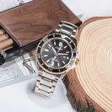 Citizen Eco Drive Promaster Diver Black Dial Two Tone Steel Strap Watch For Men - BN0194-57E Buy Now By Citizen