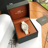 Coach Preston White Dial White Steel Strap Watch for Women - 14503464 Buy Now By Coach