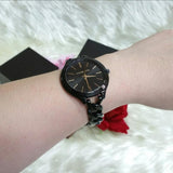 Michael Kors Slim Runway Black Dial Black Steel Strap Watch for Women - MK3317 Buy Now By Michael Kors