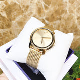 Movado Bold Gold Dial Gold Mesh Bracelet Watch For Men - 3600373 Buy Now By Movado