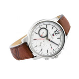 Tommy Hilfiger Landon Chronograph White Dial Brown Leather Strap Watch for Men - 1791531 Buy Now By Tommy Hilfiger