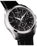 Tissot T Classic Couturier Chronograph Black Dial Black Leather Strap Watch For Men - T035.617.16.051.00 Buy Now By Tissot