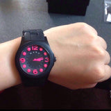 Marc Jacobs Pelly Black Dial Black Silicone Strap Watch for Women - MBM2530 Buy Now By Marc Jacobs