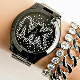 Michael Kors Slim Runway Black Dial Black Steel Strap Watch for Women - MK3589 Buy Now By Michael Kors