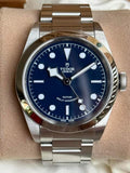 Tudor Black Bay Automatic Blue Dial Silver Steel Strap Watch for Men - M79540-0004