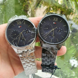 Tommy Hilfiger Damon Quartz Chronograph Blue Dial Black Steel Strap Watch for Men - 1791454 Buy Now By Tommy Hilfiger