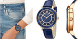 Swarovski Octea Lux Blue Dial Blue Leather Strap Watch for Women - 5414413 Buy Now By Swarovski