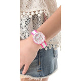 Marc Jacobs Rock Chronograph White Dial Two Tone Silicone Strap Watch for Women - MBM2593 Buy Now By Marc Jacobs