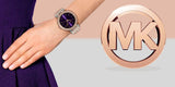 Michael Kors Darci Purple Dial Two Tone Steel Strap Watch for Women - MK3353 Buy Now By Michael Kors