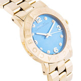 Marc Jacobs Amy Blue Dial Gold Steel Strap Watch for Women - MBM3303 Buy Now By Marc Jacobs