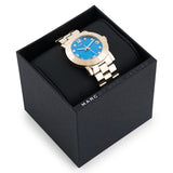 Marc Jacobs Amy Blue Dial Gold Steel Strap Watch for Women - MBM3303 Buy Now By Marc Jacobs