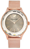 Swarovski Octea Nova Grey Dial Gold Mesh Bracelet Watch for Women - 5451634 Buy Now By Swarovski