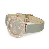 Swarovski Crystal Frost Grey Dial Grey Leather Strap Watch for Women - 5484067 Buy Now By Swarovski