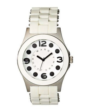 Marc Jacobs Rock White Dial White Silicone Strap Watch for Women - MBM2532 Buy Now By Marc Jacobs