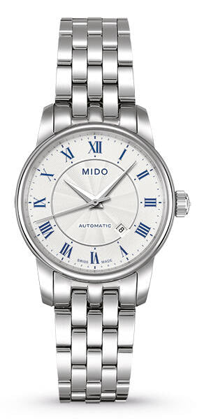 Mido Baroncelli III Automatic Silver Dial Silver Steel Strap Watch For Women - M7600.4.21.1 Buy Now By Mido
