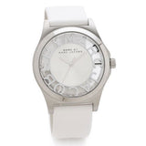 Marc Jacobs Henry Skeleton White Dial White Leather Strap Watch for Women - MBM1241 Buy Now By Marc Jacobs