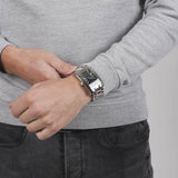 Emporio Armani Classic Black Dial Silver Stainless Steel Strap Watch For Men - AR0156 Buy Now By Emporio Armani