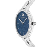 Swarovski Cosmopolitan Blue Dial Silver Steel Strap Watch for Women - 5517790 Buy Now By Swarovski