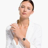 Swarovski Cosmopolitan Black Dial Rose Gold Steel Strap Watch for Women - 5517797 Buy Now By Swarovski