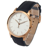 Fossil The Minimalist Slim White Dial Blue Leather Strap Watch for Men - FS5371 Buy Now By Fossil