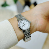 Tissot T Classic Carson Automatic White Dial Silver Steel Strap Watch For Women - T085.207.11.011.00 Buy Now By Tissot