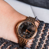 Swarovski Crystalline Chic Analog Black Dial Rose Gold Steel Strap Watch for Women - 5544587 Buy Now By Swarovski