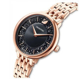 Swarovski Crystalline Chic Analog Black Dial Rose Gold Steel Strap Watch for Women - 5544587 Buy Now By Swarovski