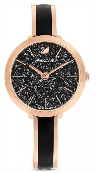 Swarovski Crystalline Delight Black Dial Two Tone Steel Strap Watch for Women - 5580530 Buy Now By Swarovski