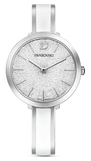 Swarovski Crystalline Delight Silver Dial Two Tone Steel Strap Watch for Women - 5580537 Buy Now By Swarovski