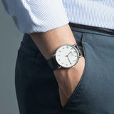 Tissot Everytime Desire Medium White Dial Black Leather Strap Watch For Men - T109.410.16.032.00 Buy Now By Tissot