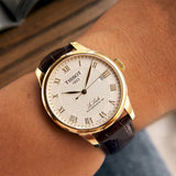 Tissot Le Locle Powermatic 80 Gold Dial Brown Leather Strap Watch For Men - T006.407.36.263.00 Buy Now By Tissot