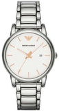 Emporio Armani Quartz White Dial Silver Steel Strap Watch For Men - AR90000 Buy Now By Emporio Armani