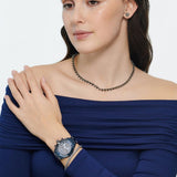 Swarovski Octea Lux Sport Chronograph Blue Dial Blue Steel Strap Watch for Women - 5610475 Buy Now By Swarovski