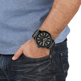 Salvatore Ferragamo F-80 Classic Black Dial Black Rubber Strap Watch for Men - SFHY01622 Buy Now By Salvatore Ferragamo
