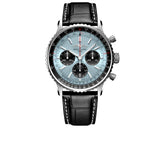 Breitling Navitimer B01 Chronograph 43 Blue Dial Black Leather Strap Watch for Men - AB0138241C1P1 Buy Now By Breitling