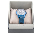 Guess F14 Chronograph Analog Blue Dial Blue Steel Strap Watch For Women - W0448L5 Buy Now By Guess