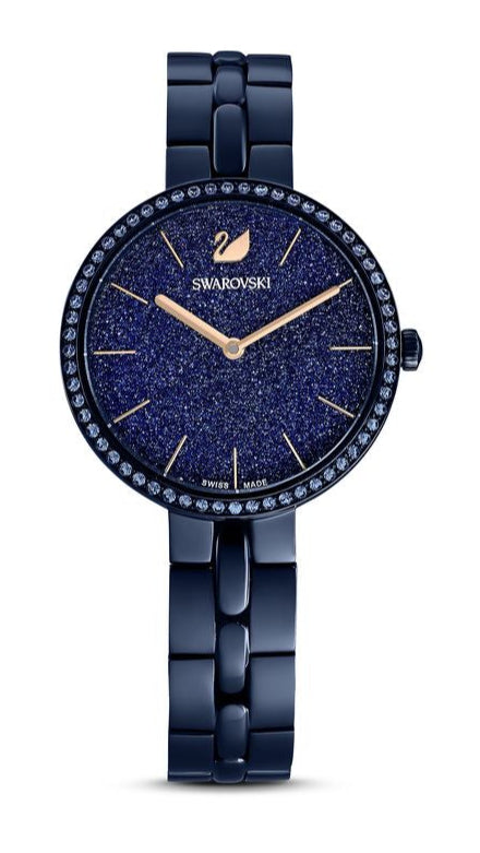 Swarovski Cosmopolitan Crystals Blue Dial Blue Steel Strap Watch for Women - 5647452 Buy Now By Swarovski