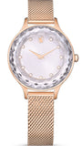 Swarovski Octea Nova Silver Dial Rose Gold Mesh Strap Watch for Women - 5650011 Buy Now By Swarovski