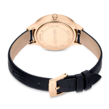 Swarovski Octea Nova Black Dial Black Leather Strap Watch for Women - 5650033 Buy Now By Swarovski