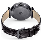 Swarovski Crystalline Wonder Black Dial Black Leather Strap Watch for Women - 5664311 Buy Now By Swarovski