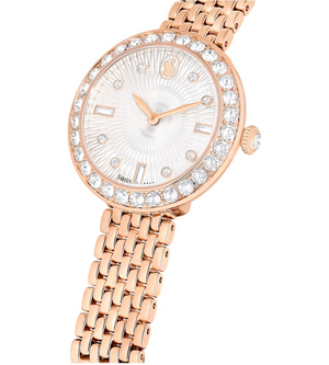 Swarovski Certa Crystals Silver Dial Rose Gold Steel Strap Watch for Women - 5672981 Buy Now By Swarovski