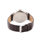 Guess Wafer Analog Blue Dial Brown Leather Strap Watch For Men - W0496G2 Buy Now By Guess