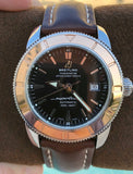 Breitling Superocean Heritage 42mm Rose Gold Chronometer Black Dial Brown Leather Strap Mens Watch - U1732112 Buy Now By Breitling