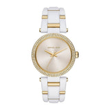 Michael Kors Delray Rose Gold Dial White Steel Strap Watch for Women - MK4315 Buy Now By Michael Kors
